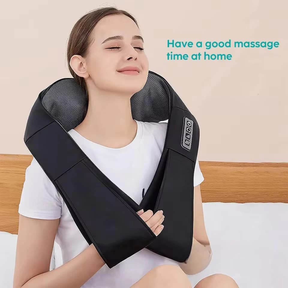 Masażer Shiatsu do Karku, Ramion i Pleców - Ciepło, Regeneracja Mięśni