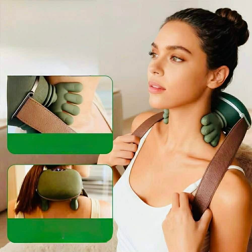 Bezprzewodowy masażer karku i ramion Bionic Finger – kompaktowy, mobilny masażer